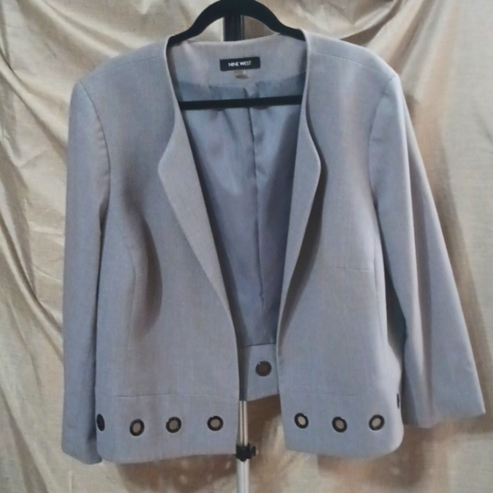 NINE WEST GRAY BLAZER